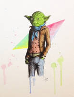 Yoda looking Dapper by LordColinOneal