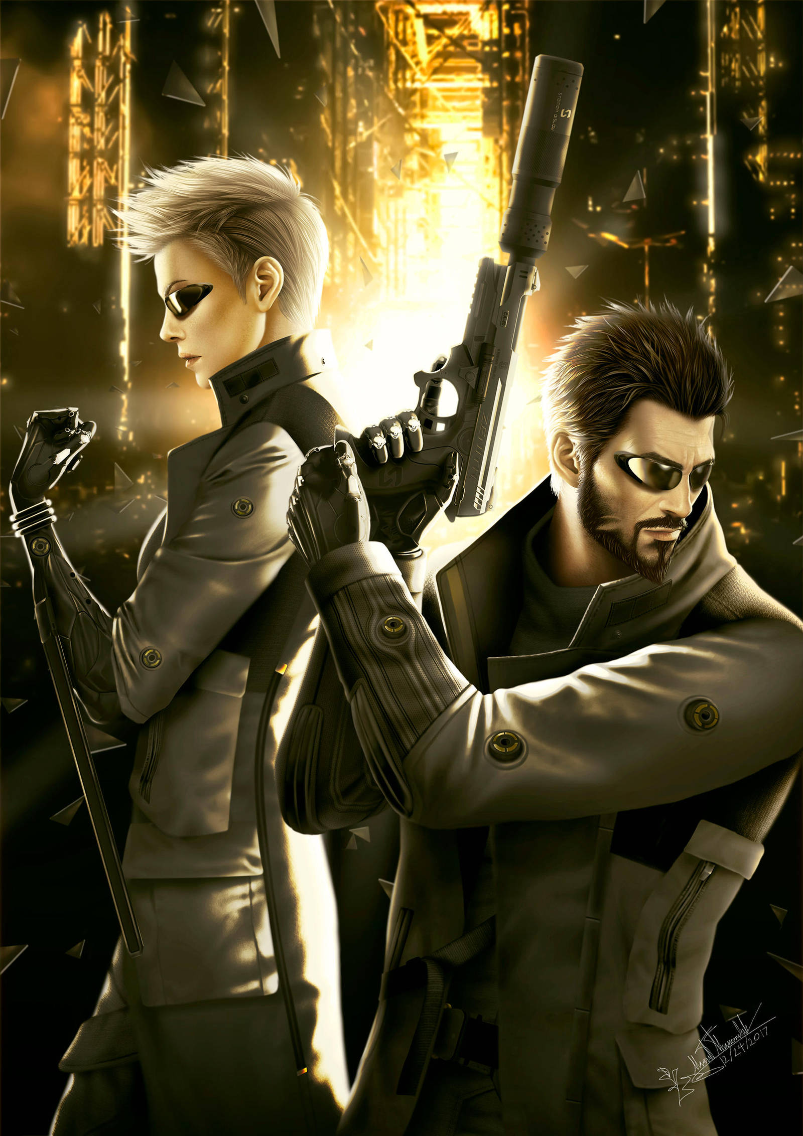 Deus ex by thanomluk on DeviantArt