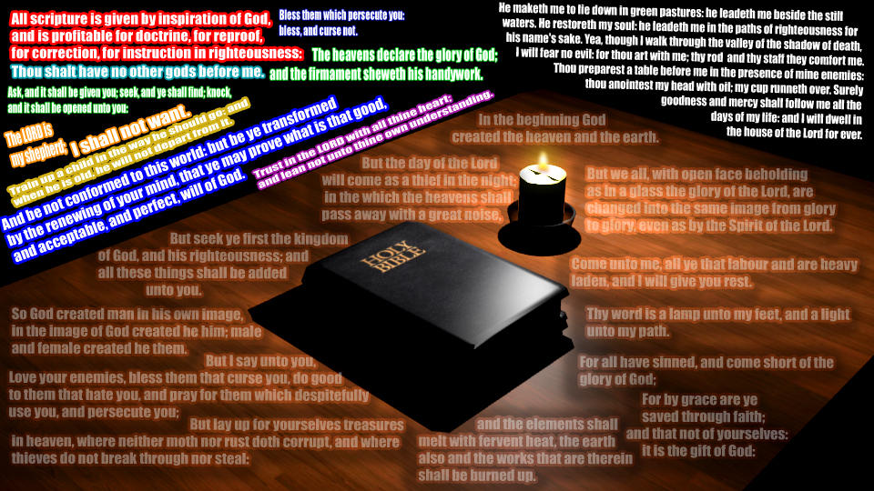 THE KJV HOLY BIBLE 3D Render! by HomelessGoomba