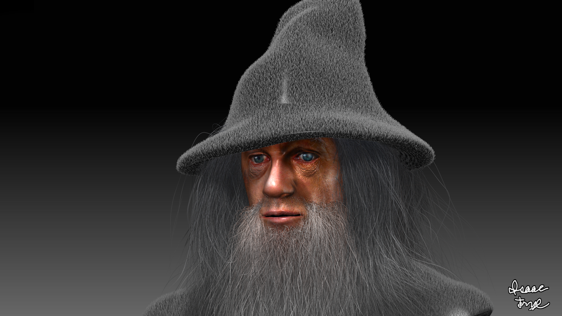 GANDALF THE GREY The Hobbit 3D Model Render! by HomelessGoomba