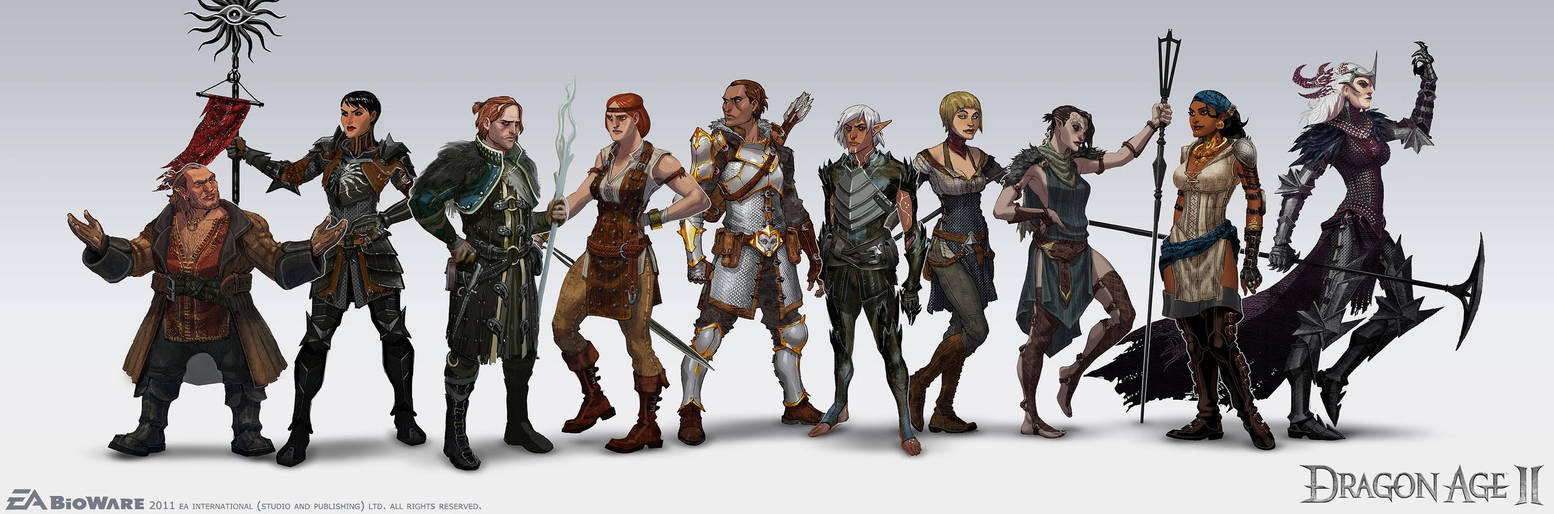 DA2 Lineup by MattRhodesArt
