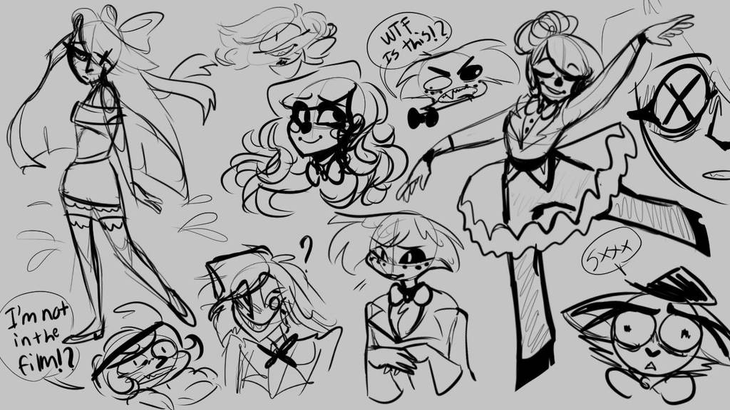 Hazbin Hotel fan Sketches by egardanier on DeviantArt