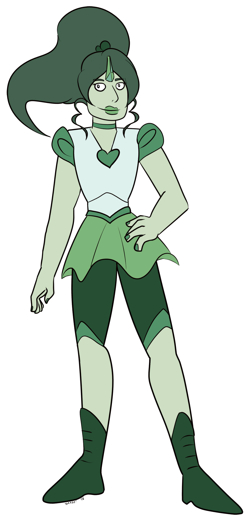 FA:: Sailor Gems - Sailor Jade by drazzi