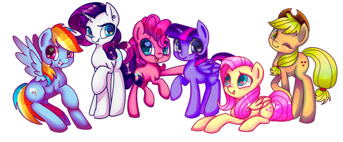My Little Ponies by LeLittleLuna