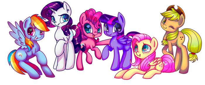 My Little Ponies by LeLittleLuna
