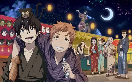 Ao no Exorcist Wallpaper HD: Ao no Tsuki by elisadevelon