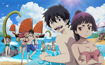Ao no Exorcist Wallpaper HD: Ao no Enkai by elisadevelon