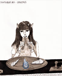 Inktober #21 - Crystals by MoonyMina