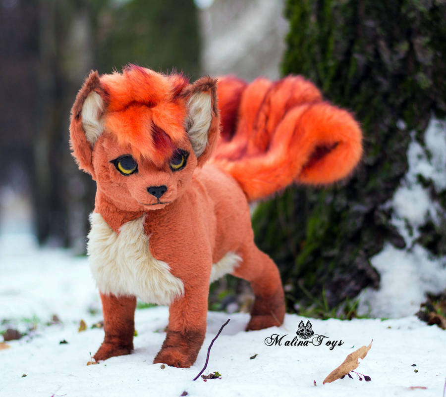 Poseable toy Commission Vulpix by MalinaToys