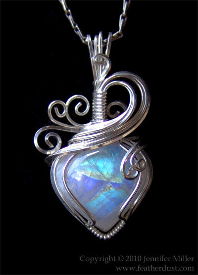 Glowing CrystalHeart Moonstone by Nambroth