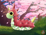 Wurmple Wallpaper by shadowhatesomochao