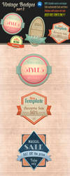 Retro Vintage Badges - part 2 by survivorcz