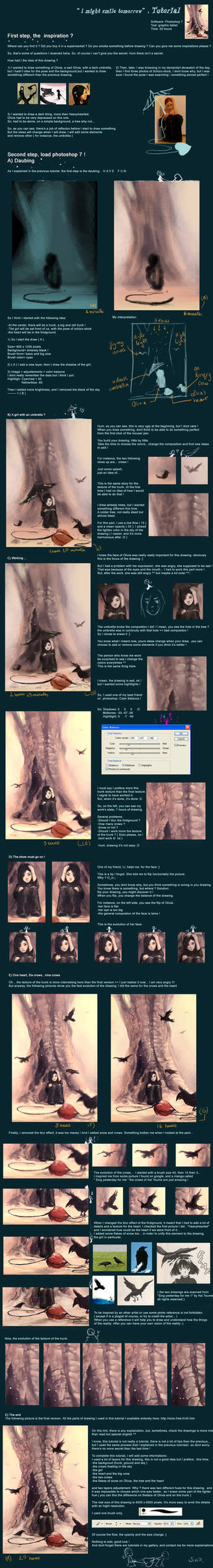 Tutorial 4 I might smile tomorrow by AquaSixio
