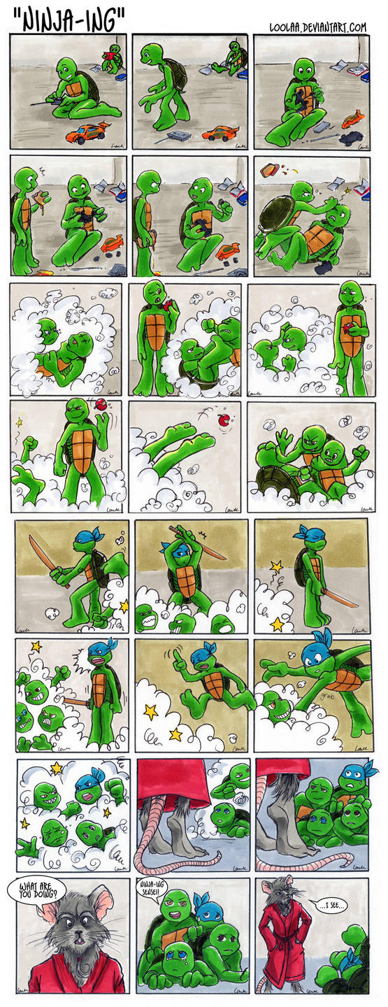 TMNT: Ninja-ing by loolaa