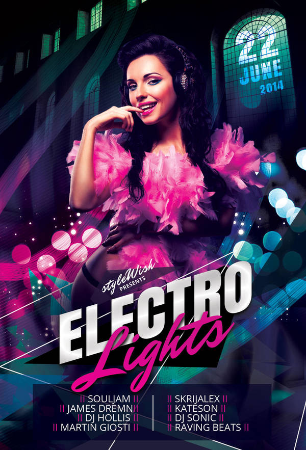 Electro Lights Flyer by styleWish