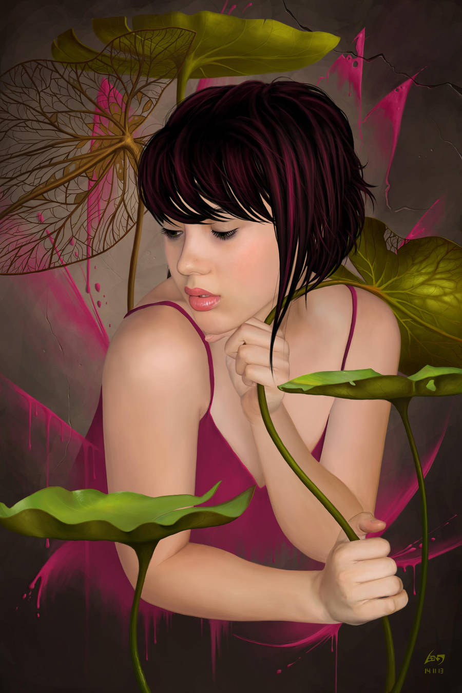 Pink water flower by BenF