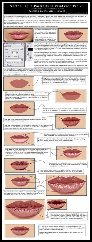 Working on the lips... mwah by ChewedKandi