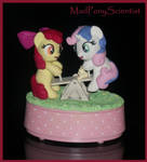 Apple Bloom N Sweetie Belle Musical Teeter Totter by MadPonyScientist