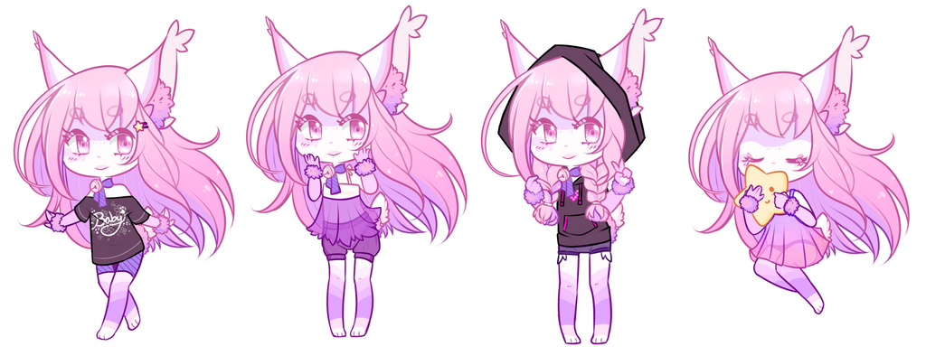 Galaxy Praytail - Outfit Chibies by witchuru