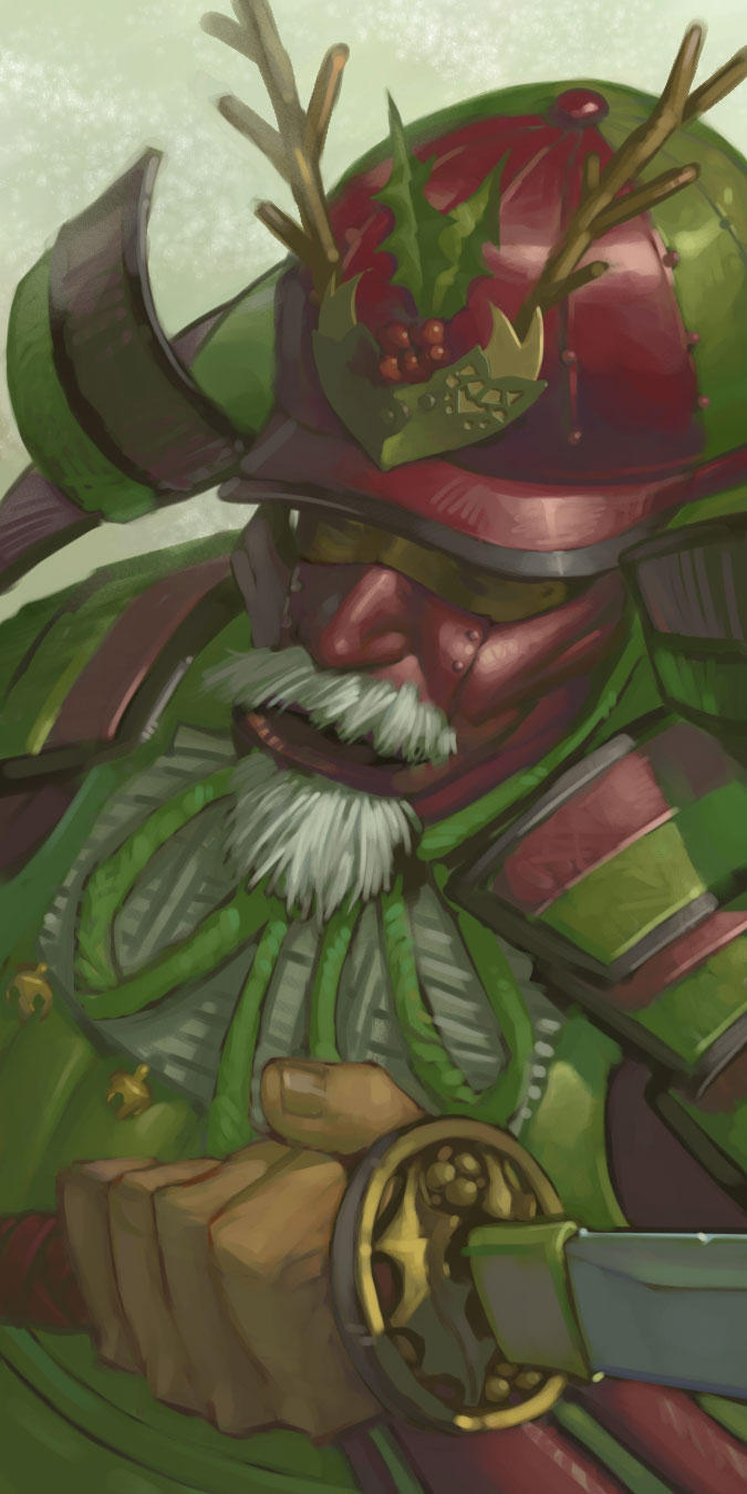 Samurai Claus by IzzyMedrano