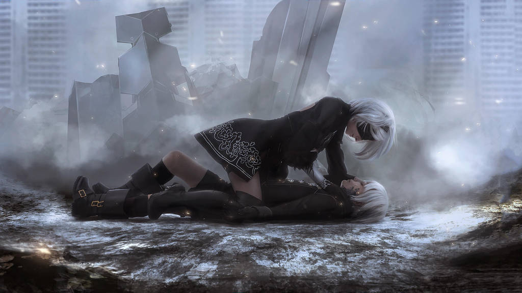 NieR: Automata - 2B and 9S cosplay by Disharmonica