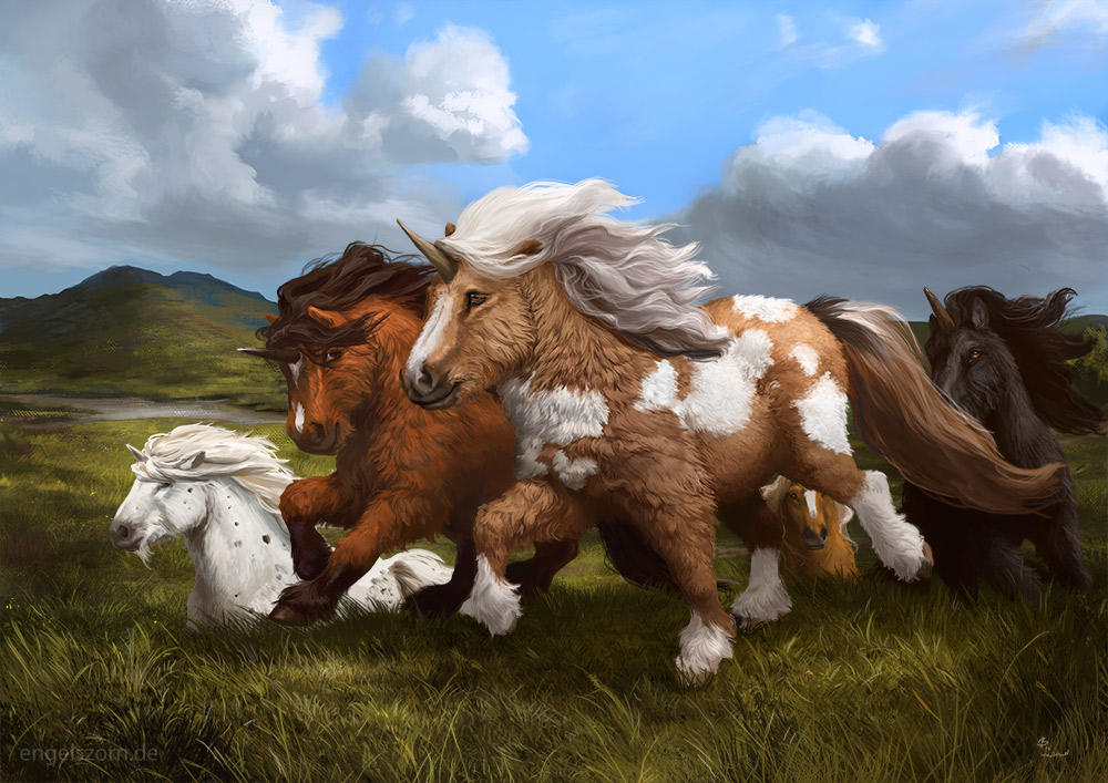 Shetland Unicorns by engelszorn
