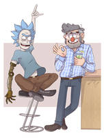 Commission|Rick and Stanford by TommySamash