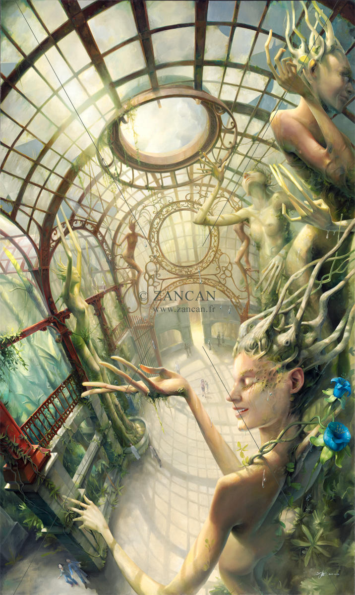Tears of joy in the garden of giants by zancan