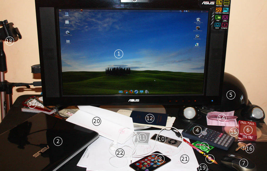 My Messy Desk_May 2009 by mfayaz