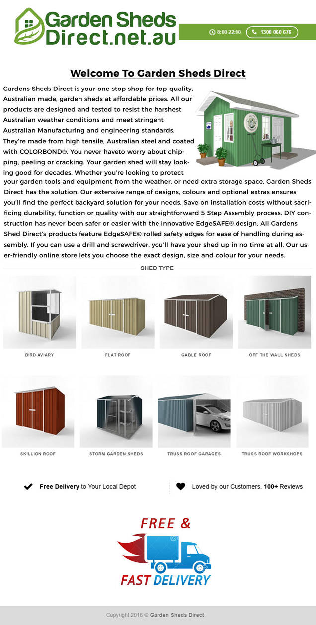 Garden Sheds Direct Infographics by percyfrank123
