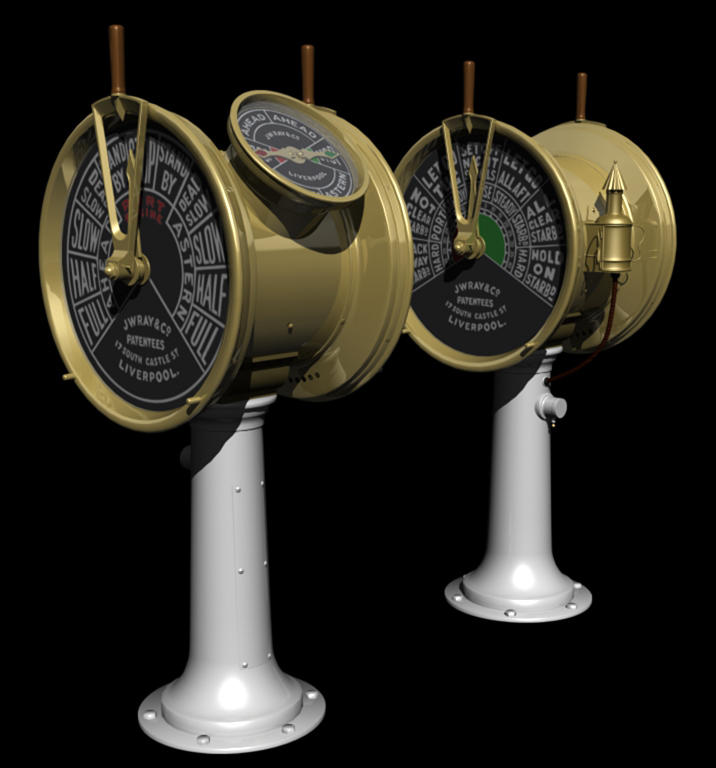 Titanic's bridge telegraphs by parkseiii