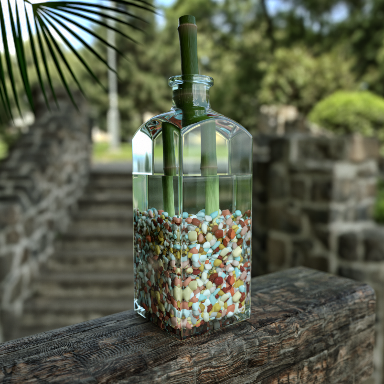 Bamboo and Stones by NIKOMEDIA