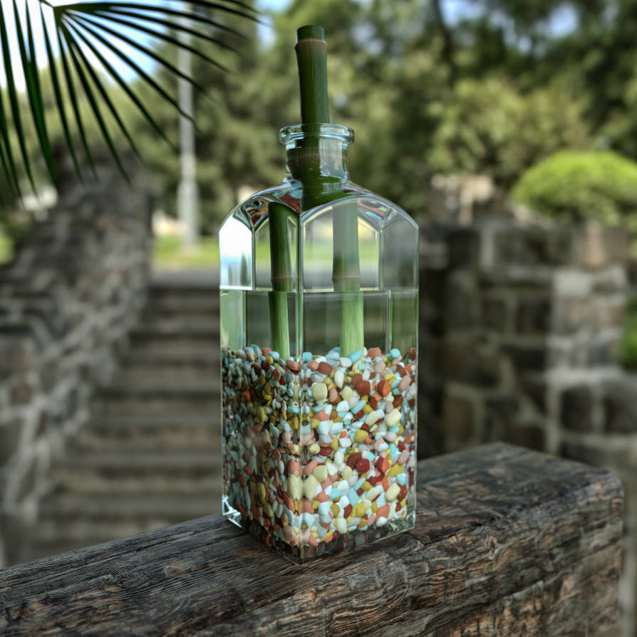 Bamboo and Stones by NIKOMEDIA