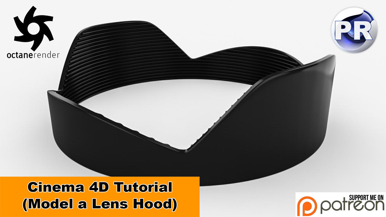 Model a Lens Hood (Cinema 4D Tutorial) by NIKOMEDIA