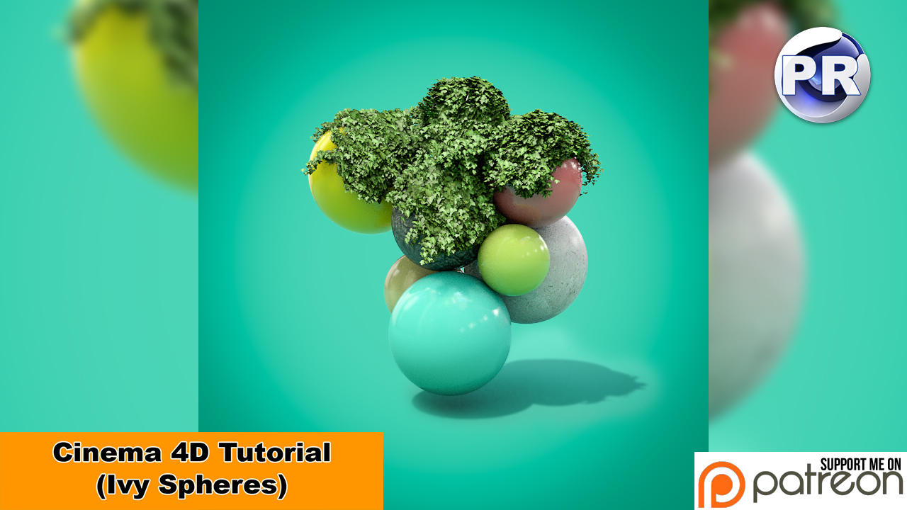 Ivy Spheres (Cinema 4D Tutorial) by NIKOMEDIA