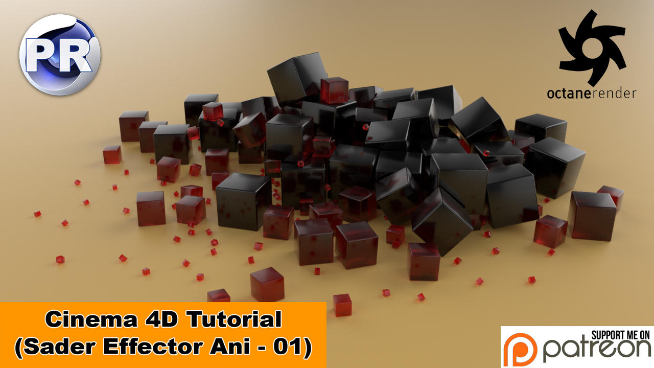 Shader Effector Animation 01 (Cinema 4D Tutorial) by NIKOMEDIA
