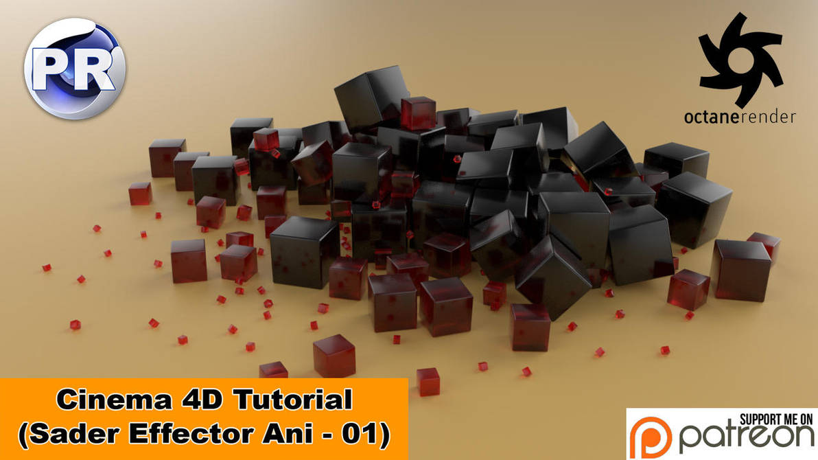 Shader Effector Animation 01 (Cinema 4D Tutorial) by NIKOMEDIA