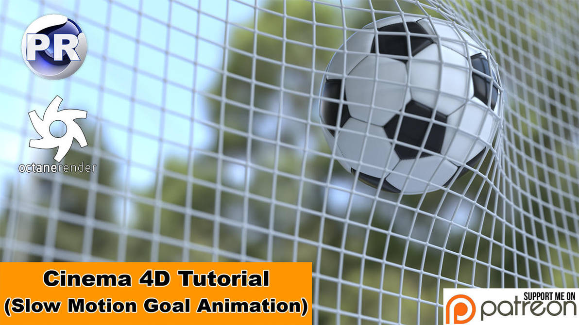 Slow Motion Goal Animation (Cinema 4D Tutorial) by NIKOMEDIA