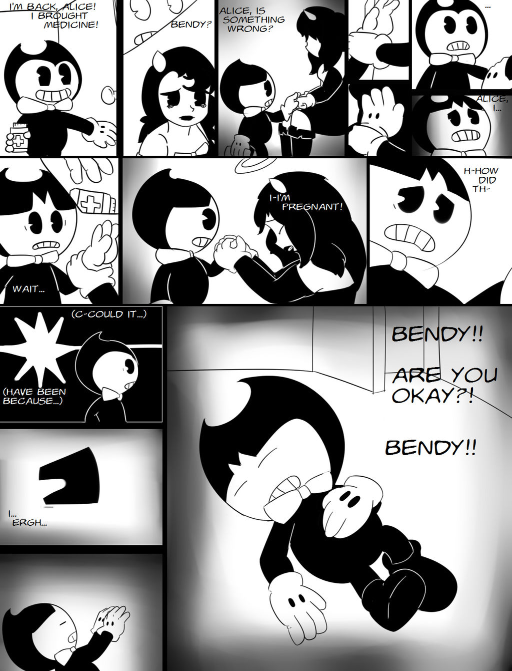 Bendy and the Ink Machine - Sick?(By RedGekkouga)2 by Shiro1026 on ...