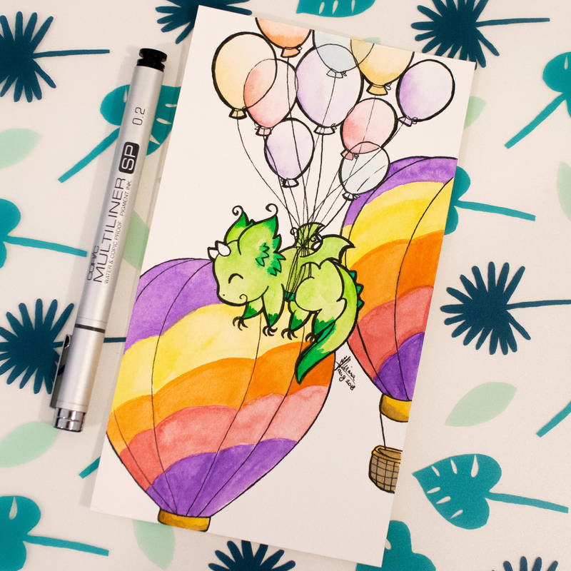 Dragons' Garden - Smaugust 6 Baloons Dragon by Dragons-Garden