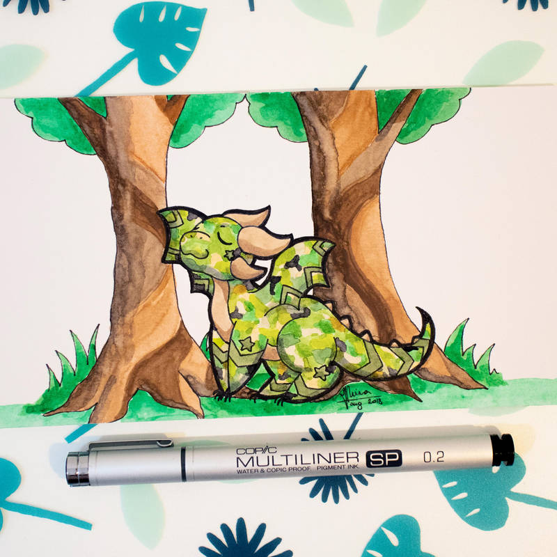 Dragons' Garden - Smaugust 8 Cammouflage Dragons by Dragons-Garden