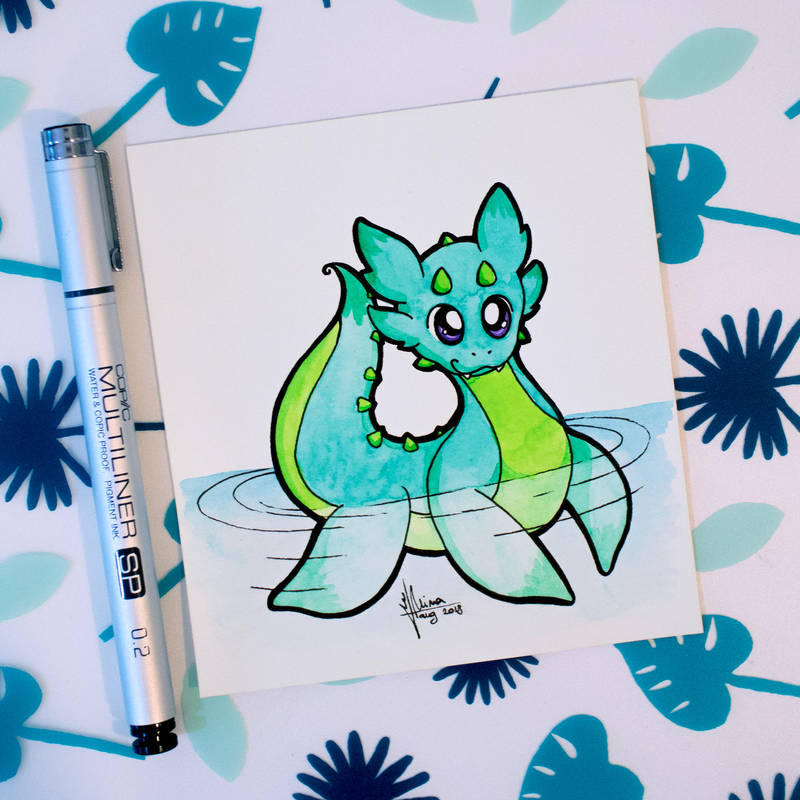 Dragons' Garden - Smaugust 13 Nessie Dragon by Dragons-Garden