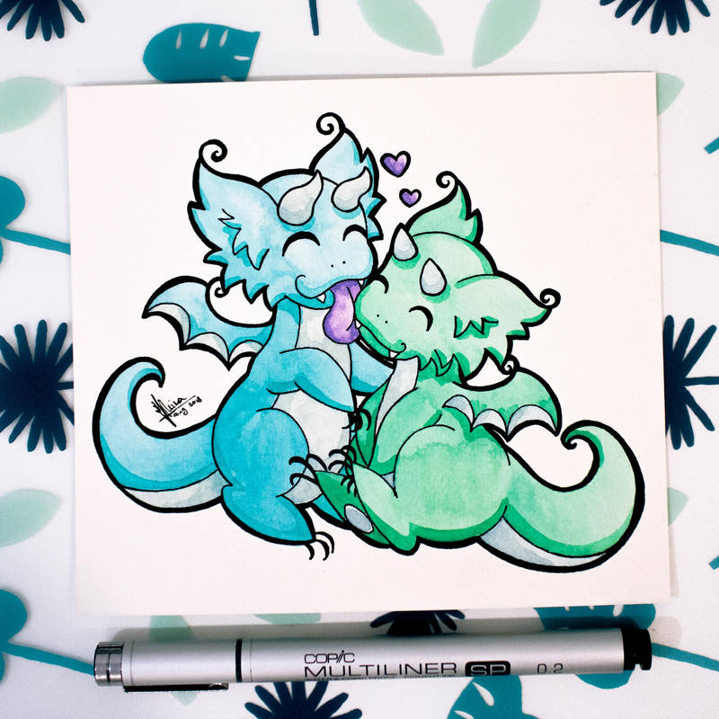 Dragons' Garden - Smaugust 15 Love Dragons by Dragons-Garden