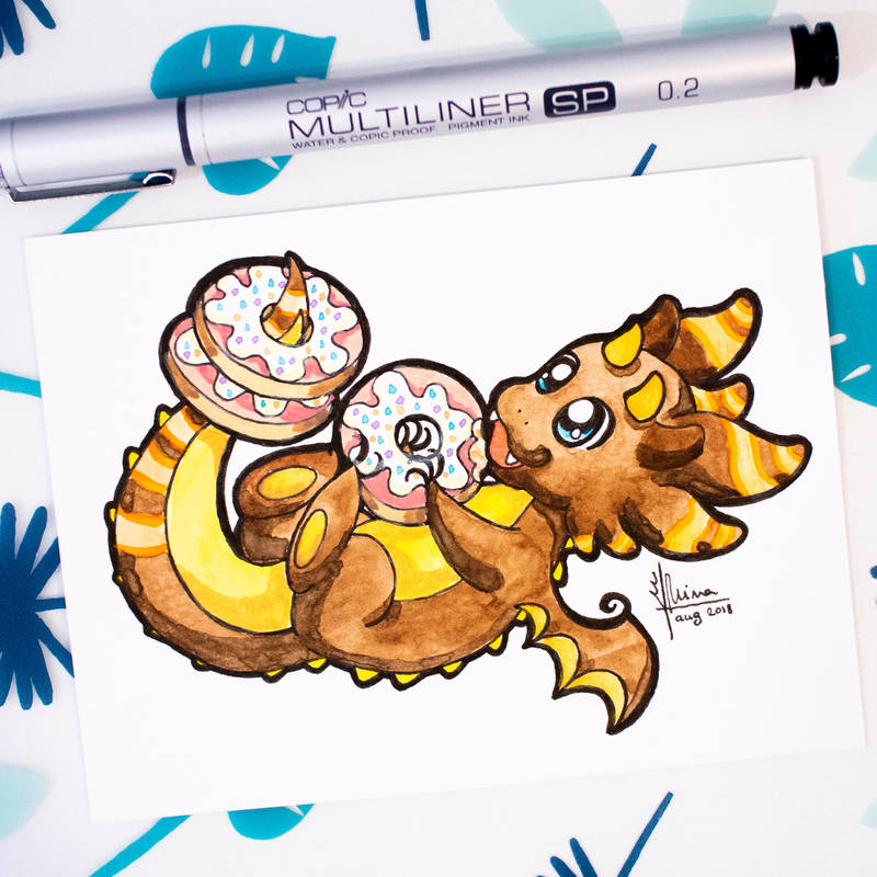 Dragons' Garden - Smaugust 17 Donut Dragon by Dragons-Garden