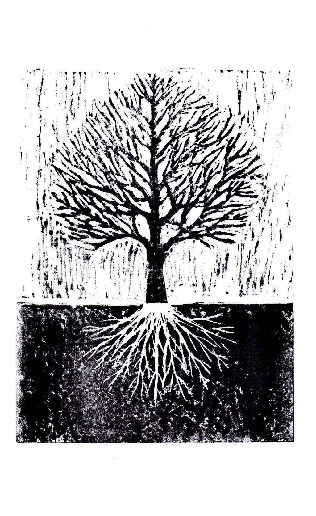 Tree linocut by eatmypie on DeviantArt