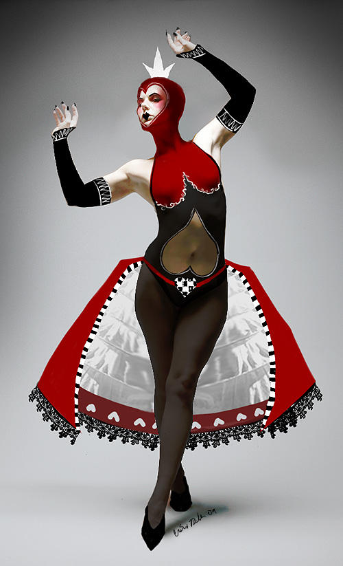Queen of Hearts Costume Design by asunder