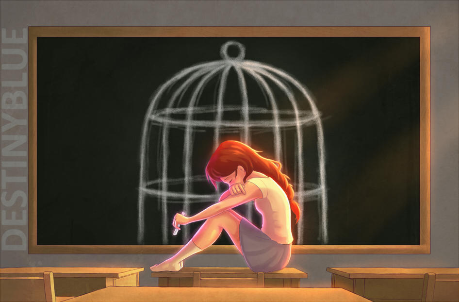 Trapped by School by DestinyBlue