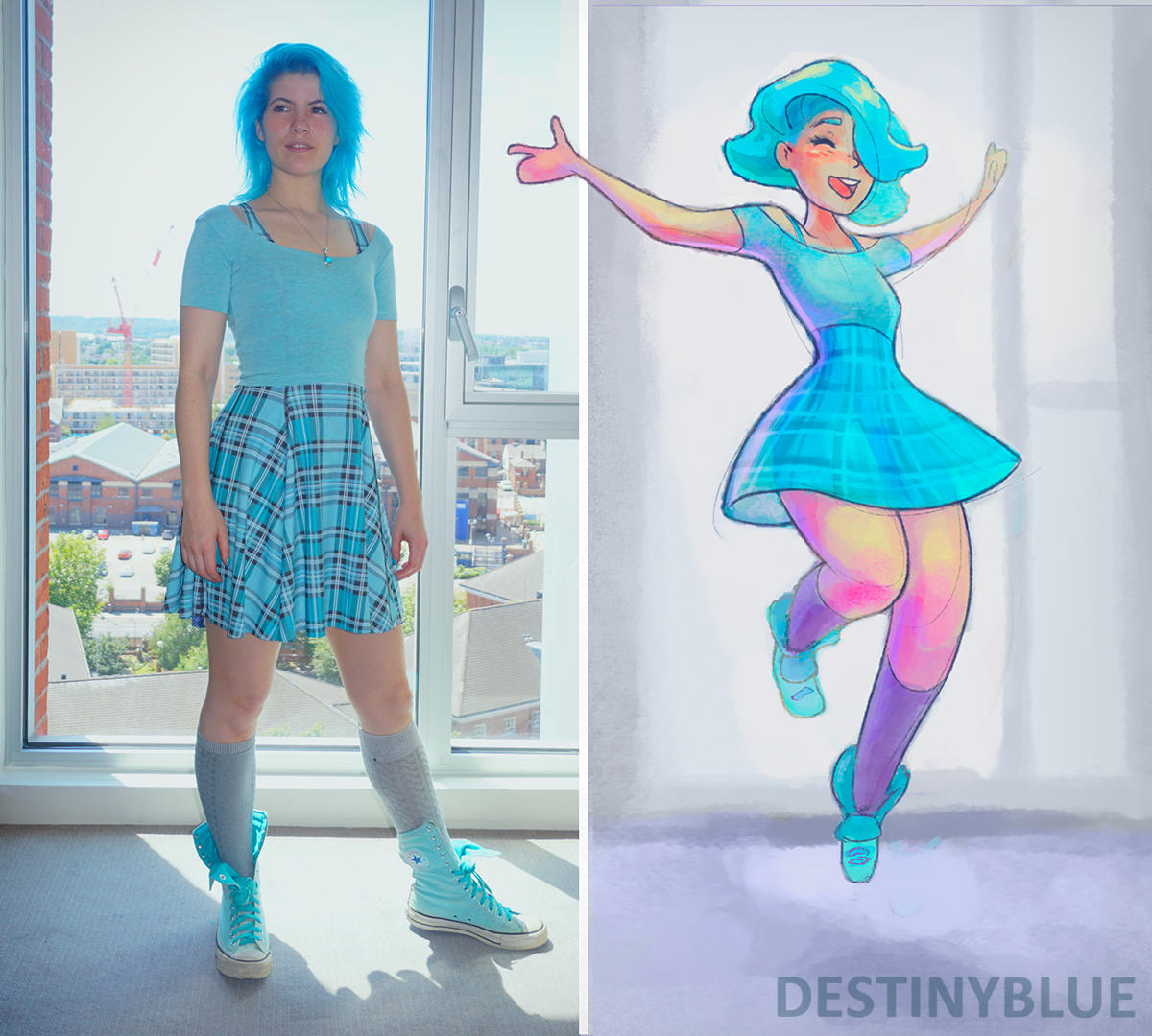 Artist Outfit Of The Day Drawing! by DestinyBlue