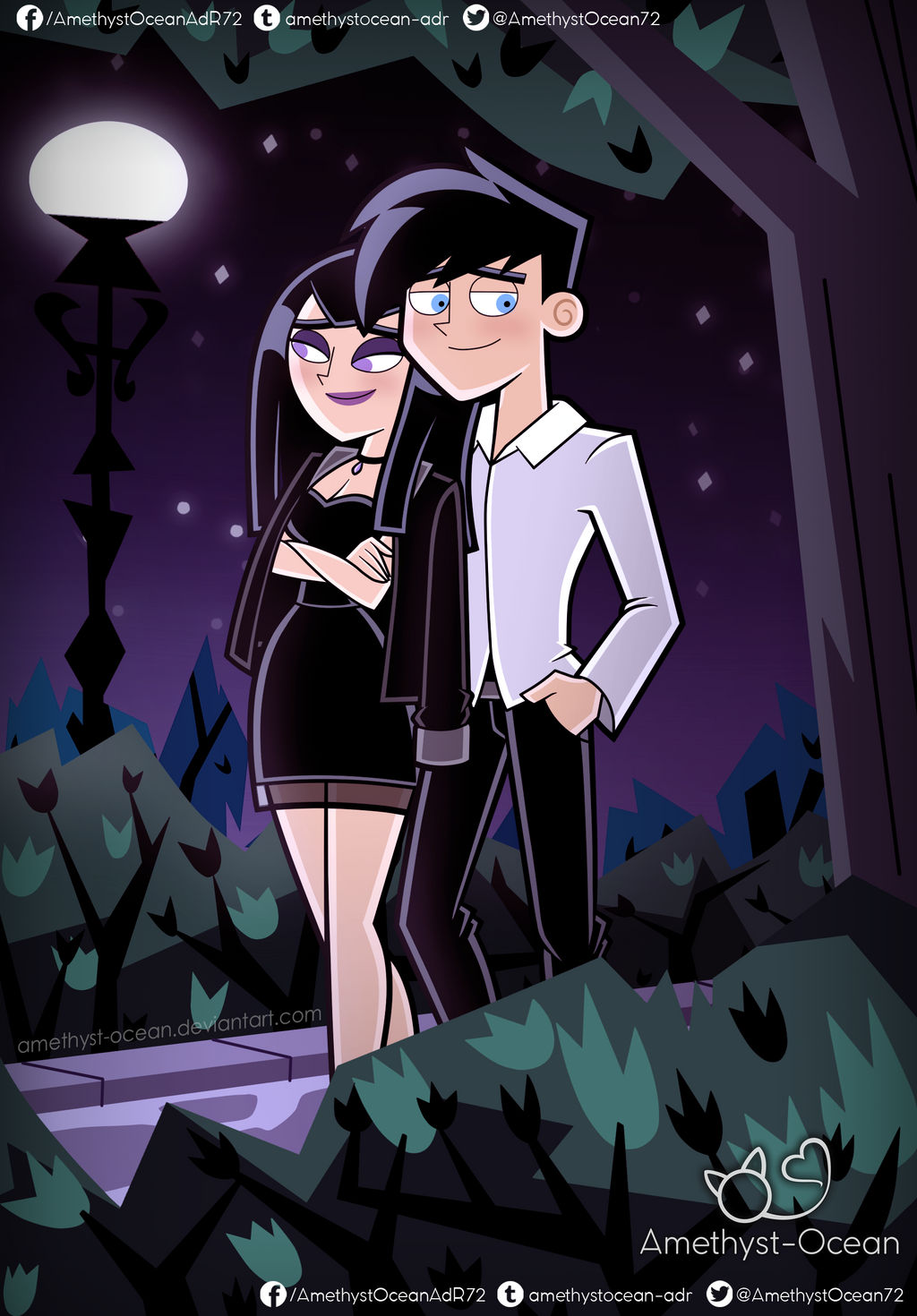 Under the moon by Amethyst-Ocean on DeviantArt