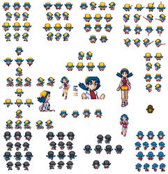 HGSS Kris Sprites by Kimba616